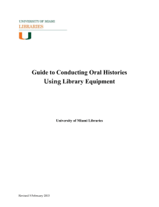 Interview Guidelines for UM Library Projects