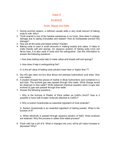 Class-X SCIENCE Acids, Bases and Salts During summer season, a