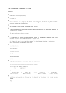 CBSE SCIENCE SAMPLE PAPER 2011 SOLUTION Solutions: 1