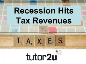 Recession Hits Tax Revenues