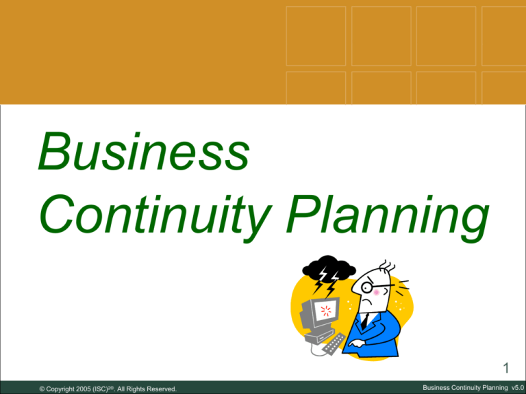 Business Continuity Planning Ver 3.0