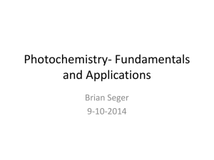 Basics of photochemistry