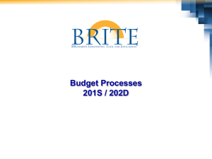 Budget Processes
