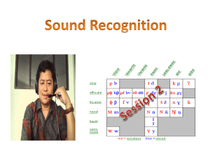 Sound Recognition Session 2