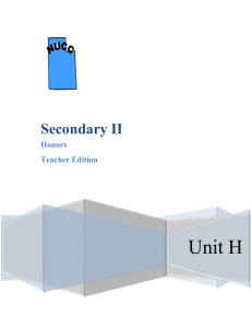 Secondary II - Northern Utah Curriculum Consortium