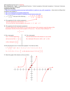 MAT150 Homework for Test 3 Solutions