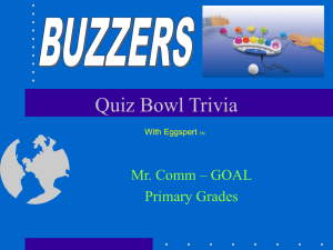 Quiz Bowl Trivia