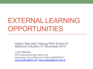 External Learning Opportunities - Health Education Kent, Surrey and