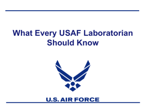 What Every Air Force Laboratorian Should Know