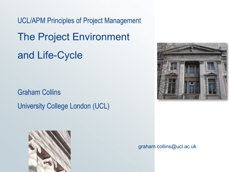 phd project management ucl