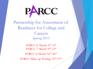PARCC Security Training PowerPoint, February 24th, 2015
