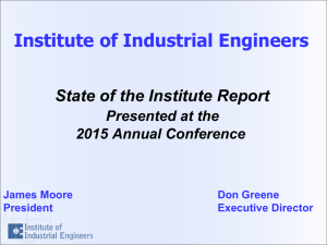 PowerPoint - Institute of Industrial Engineers