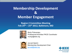 Membership Engagement at Section Level