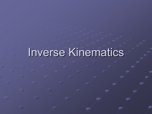 Inverse Kinematics - Personal Web Pages