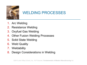 welding processes - UET Mechanical 09