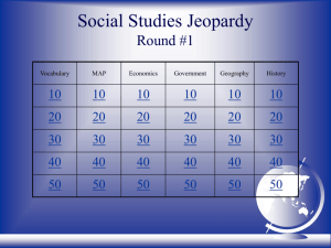 Social Studies Round 1