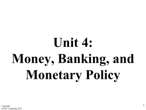 Macro 4.1- Intro to Money