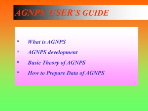 agnps user`s guide - Institute of Water Research