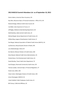 2013 NASCUS Summit Attendees List as of September 10, 2013