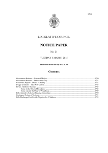 notice paper 21- 3 march 2015s