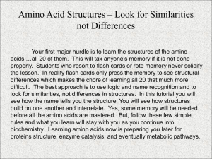 Amino Acids tutorial