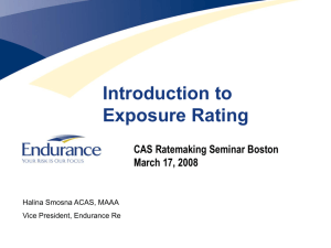 Exposure Rating - Casualty Actuarial Society