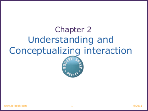 Chapter 2 - Interaction Design