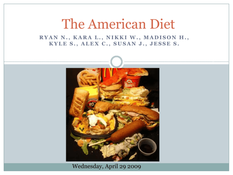 what is the american diet essay