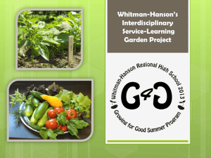 Whitman Hanson Growing For Good Presentation