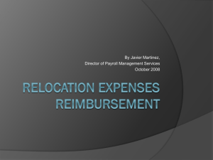 Relocation Reimbursement