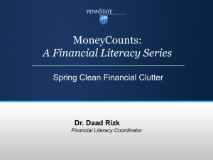 A Financial Literacy Series