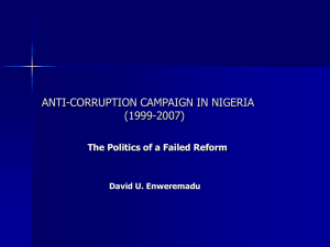 anti-corruption campaign in nigeria (1999-2007)