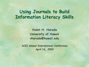 Presentation Slides - University of Hawaii