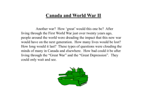 Canada and World War II: Japanese Internment