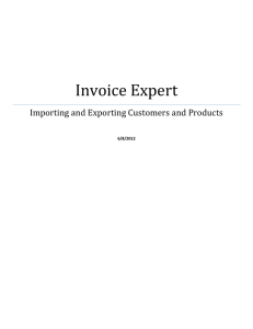 Importing Customers