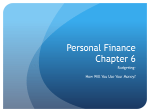 Personal Finance Chapter 6