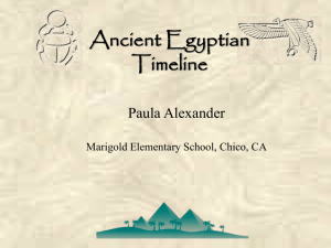Ancient Egyptian Timeline