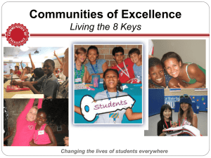 of program - Communities of Excellence