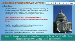Legislative Branch and Gun Control