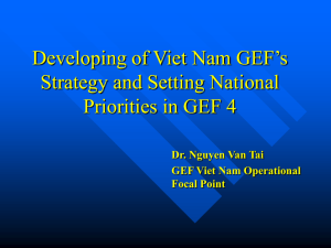 Viet Nam National Strategic Priorities in GEF 4