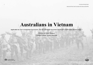 Australia's Involvement in Vietnam - Anzac Portal