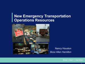 New Emergency Transportation Operations Resources