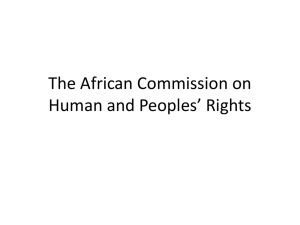 litigating at the African Commission on Human and Peoples' Rights