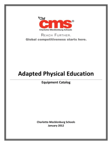 Adapted Physical Education - Charlotte Mecklenburg Schools