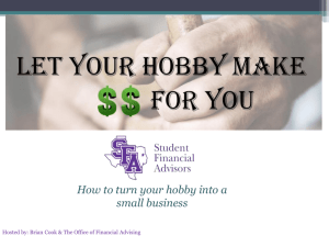 Make Money from your Hobby