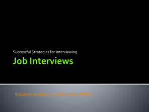 Job Interviews