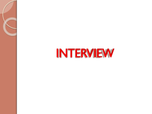 What is an interview
