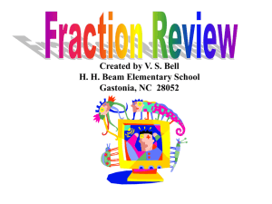 Fraction Review