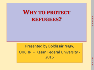 Why to protect refugees?
