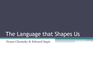 Language Shapes us